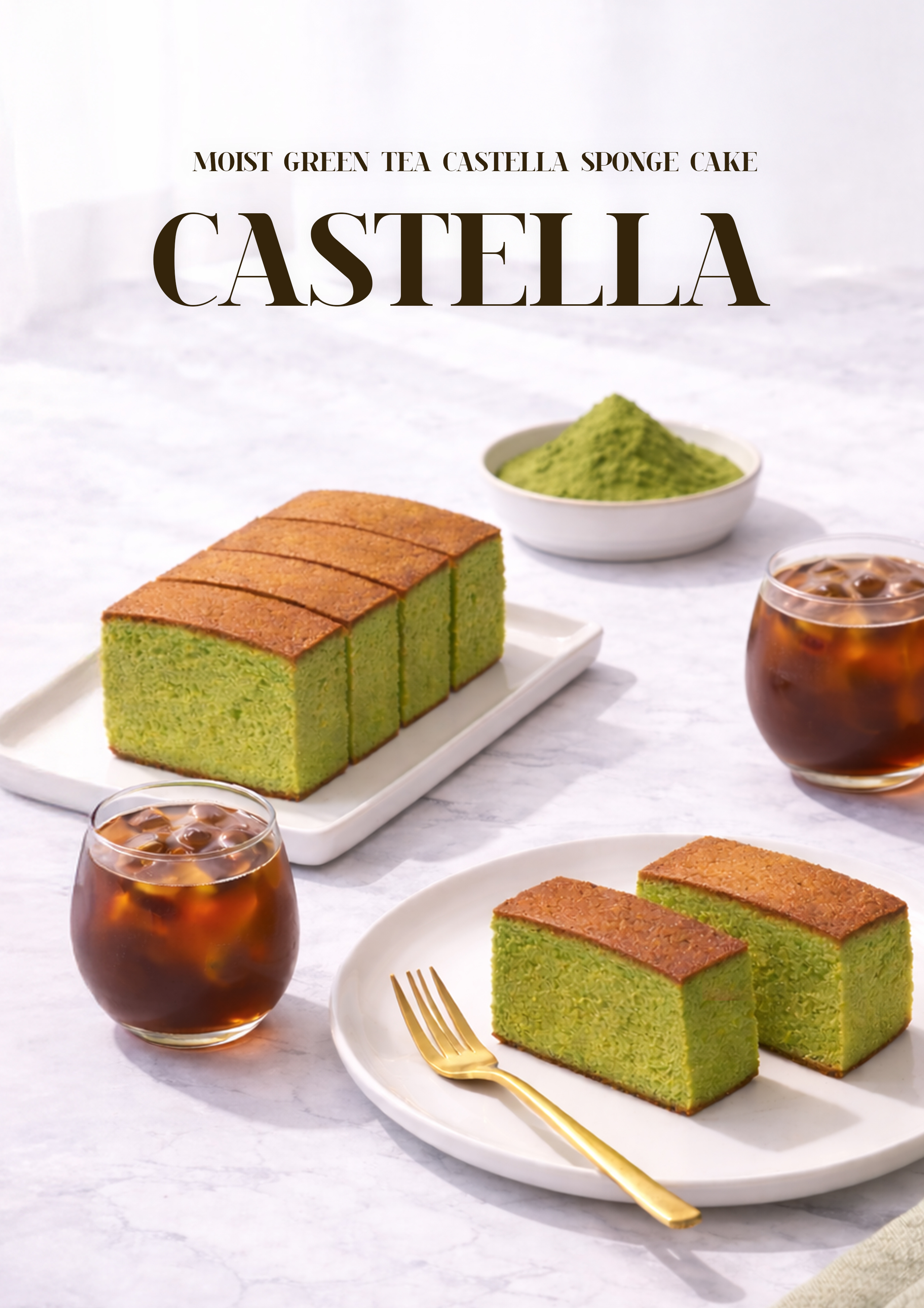 녹차 카스테라 디자인